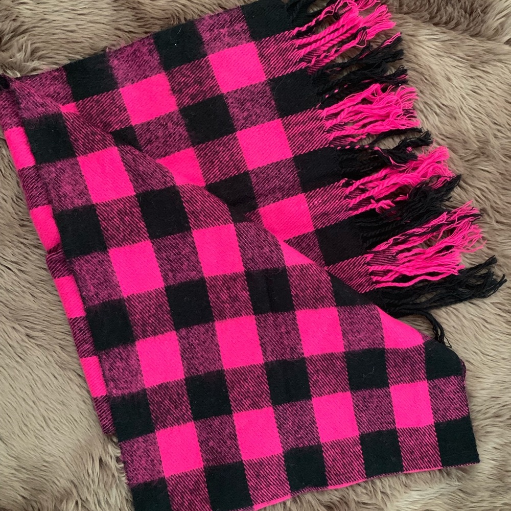 Fleece Buffalo Plaid Scarf